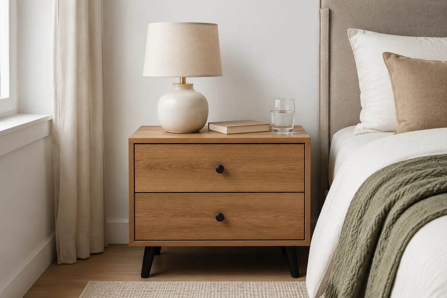 Two-Drawer Nightstand - Image 3