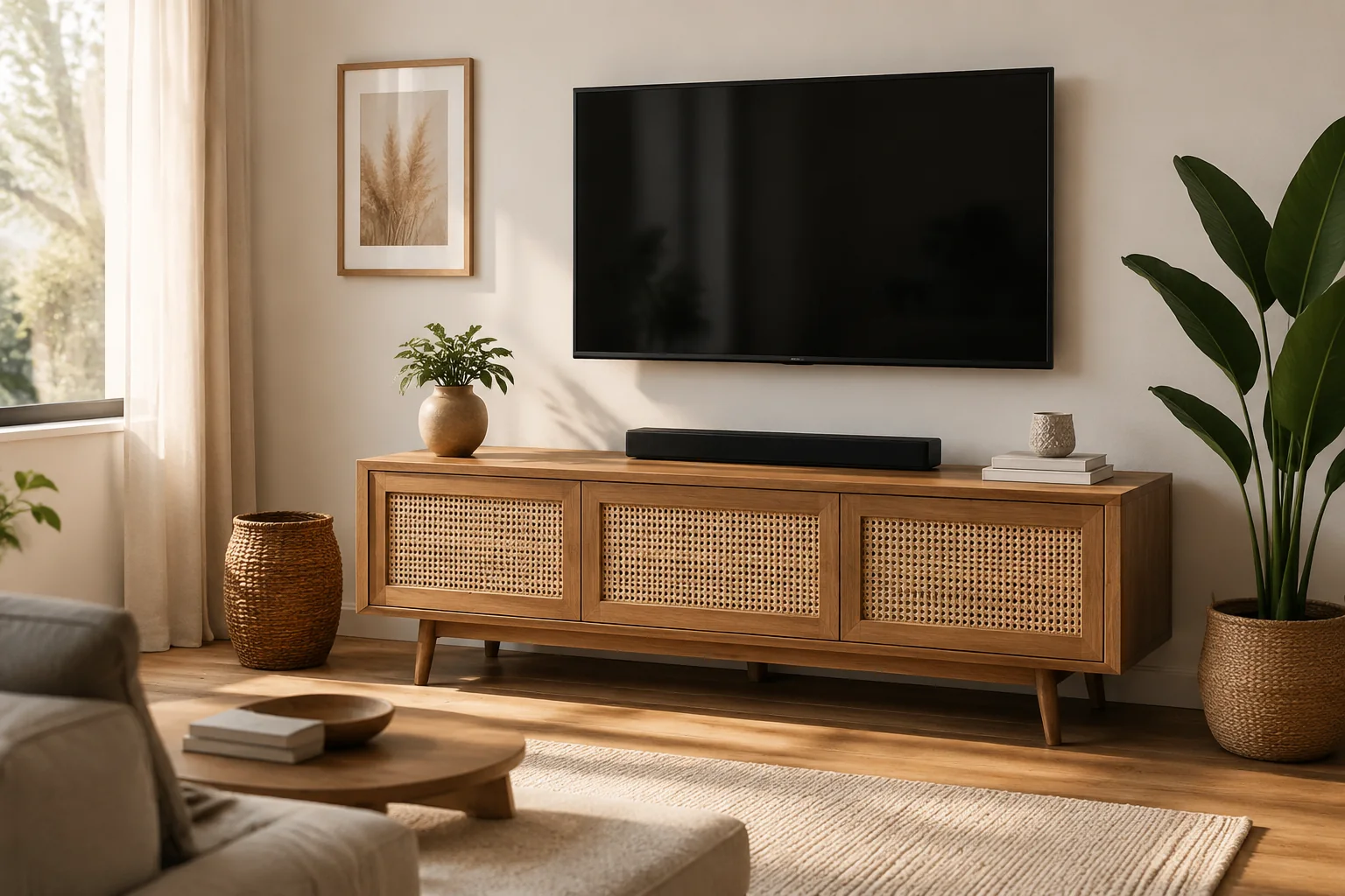 Cane Door Media Console - Image 3