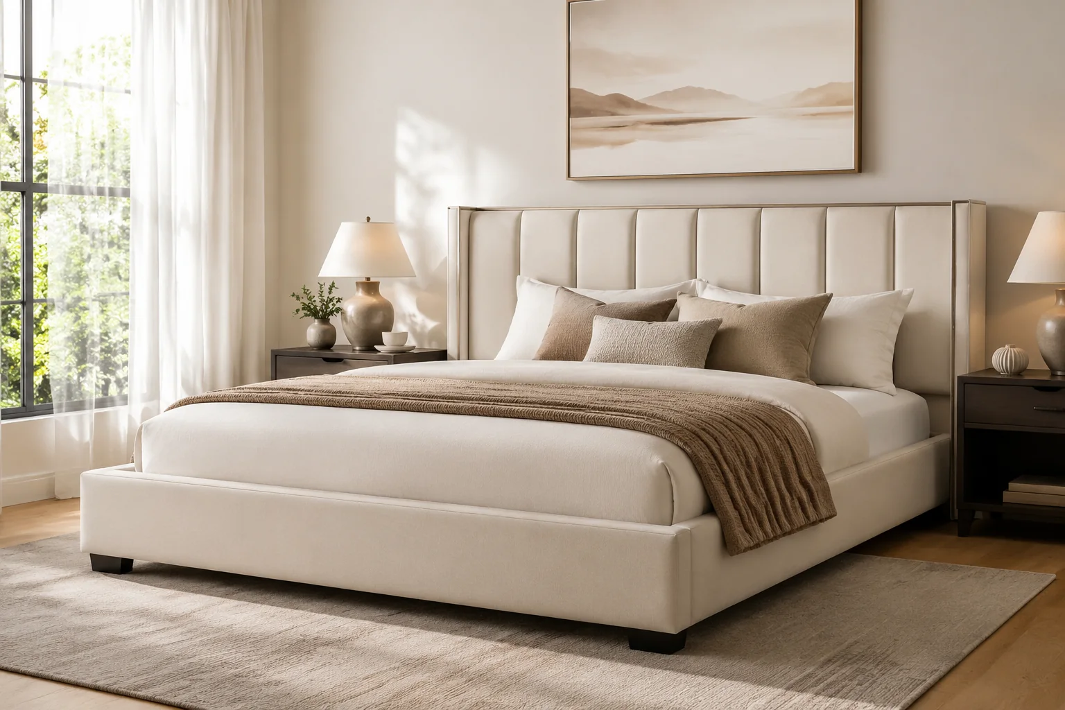 Upholstered Platform Bed Frame - Image 3