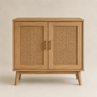 Rattan Accent Cabinet