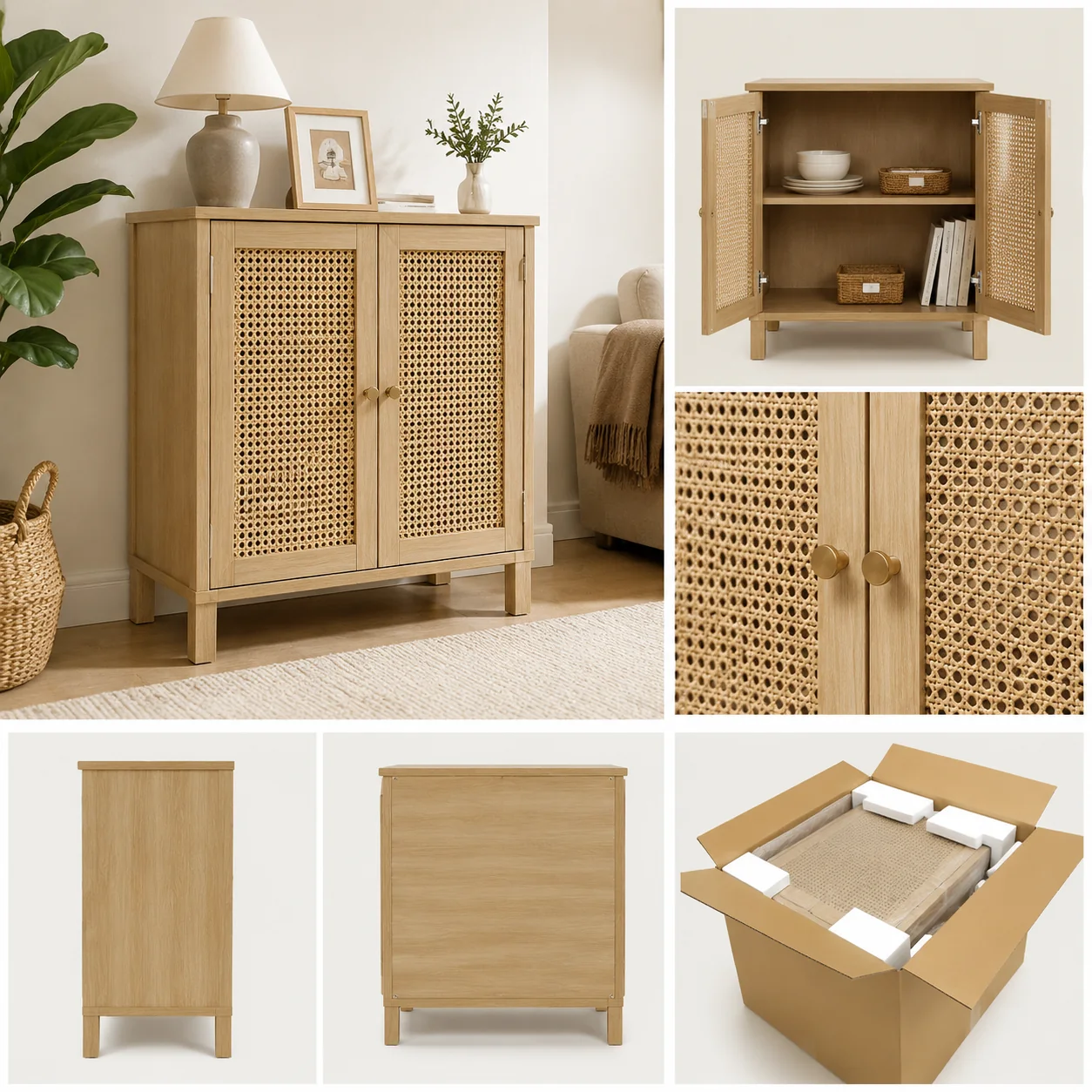 Rattan Accent Cabinet - Image 4