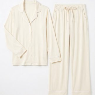 Home Lounge Pajama Set — Ivory