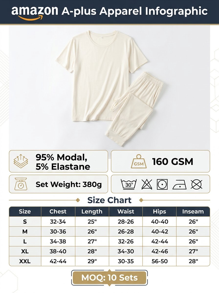 Home Lounge Pajama Set — Ivory - Image 4