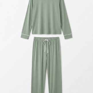 Home Lounge Pajama Set — Sage