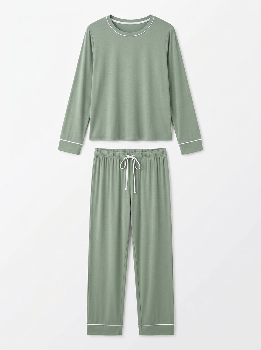 Home Lounge Pajama Set — Sage