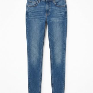 Denim Skinny Jeans — Medium Blue