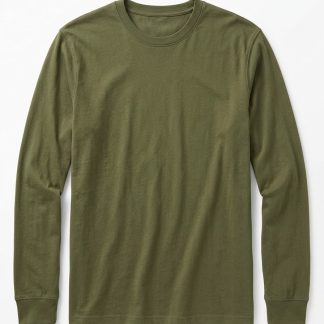 Solid Casual Long Sleeve — Olive